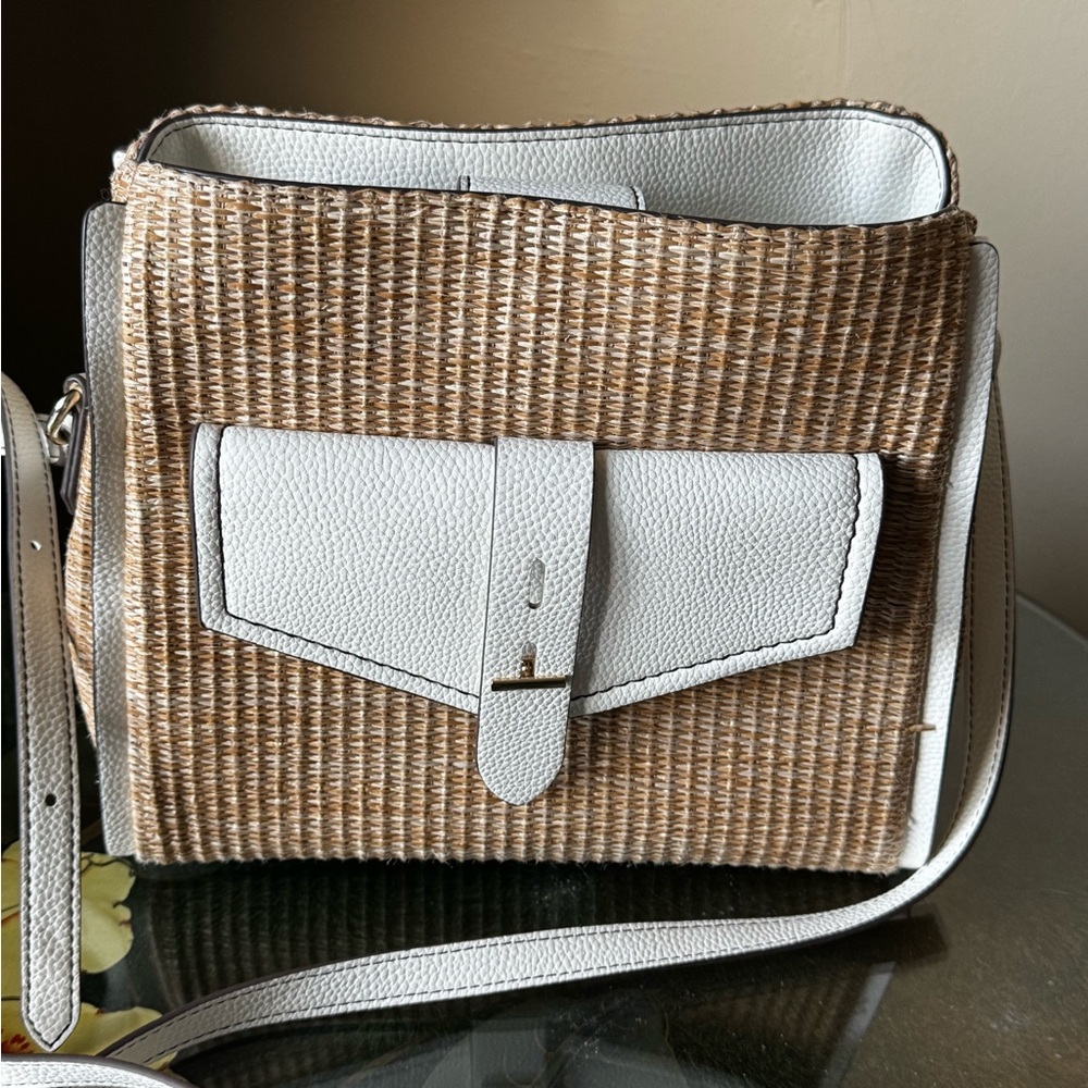 Stylish Tan and White Women's Bag